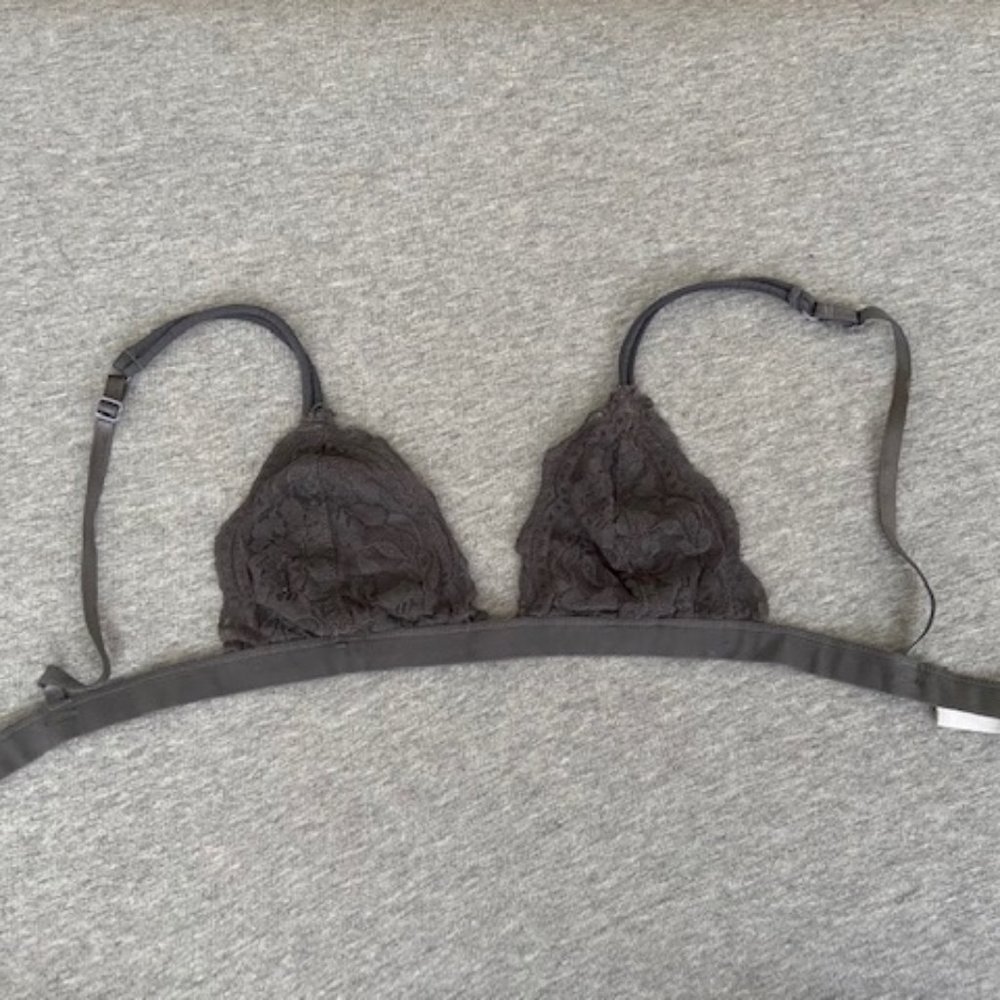 Gray Lace Bralette